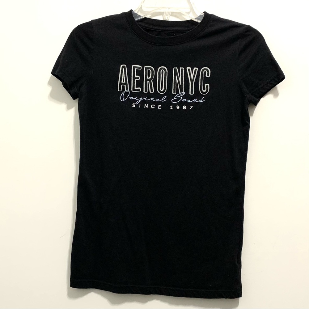 Aeropostale Black Classic Crew Tee